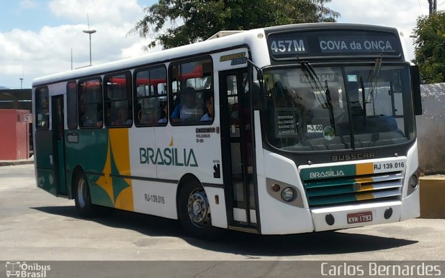 Auto Ônibus Brasília RJ 139.016 na cidade de Niterói, Rio de Janeiro, Brasil, por Carlos Bernardes. ID da foto: 2919977.