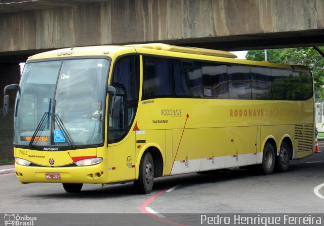 Viação Itapemirim 7805 na cidade de Vitória, Espírito Santo, Brasil, por Pedro Henrique Ferreira. ID da foto: 2923326.