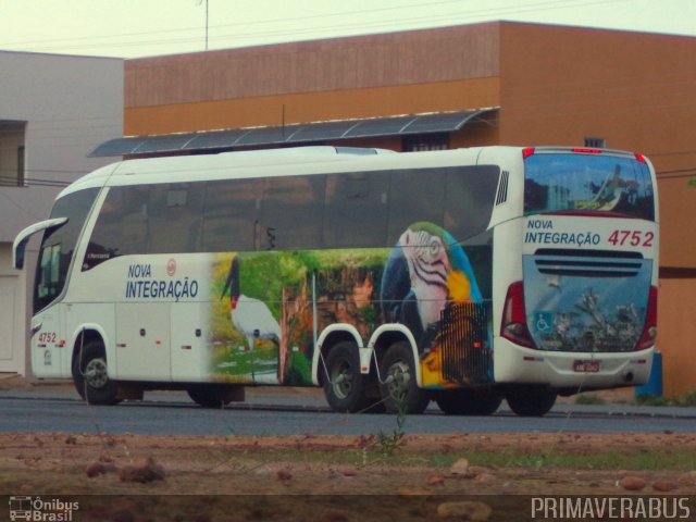 Viação Nova Integração 4752 na cidade de Primavera do Leste, Mato Grosso, Brasil, por Alexandre Rodrigo. Número da foto: #2883217.
