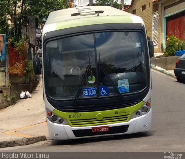 Viação Vila Real B11682 na cidade de Rio de Janeiro, Rio de Janeiro, Brasil, por Paulo Vitor Lima. Número da foto: #2882563.