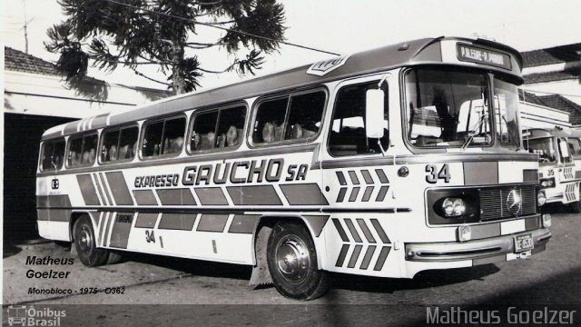 Expresso Gaucho 34 na cidade de Santa Cruz do Sul, Rio Grande do Sul, Brasil, por Matheus Goelzer. Número da foto: #2882335.