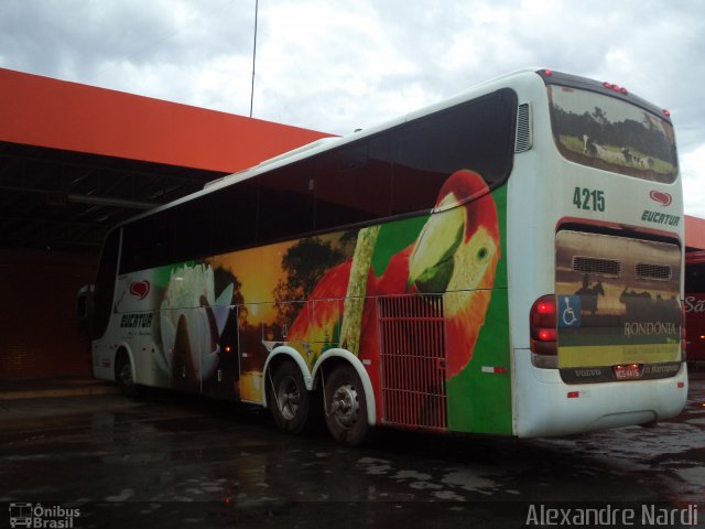 Eucatur - Empresa União Cascavel de Transportes e Turismo 4215 na cidade de Primavera do Leste, Mato Grosso, Brasil, por Alexandre Rodrigo. Número da foto: #2882702.