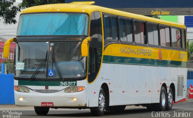 Nacional Expresso 36317 na cidade de Goiânia, Goiás, Brasil, por Carlos Júnior. ID da foto: 2881610.