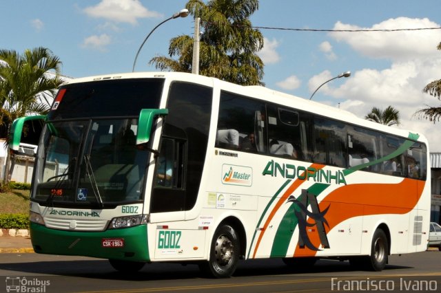 Empresa de Transportes Andorinha 6002 na cidade de Assis, São Paulo, Brasil, por Francisco Ivano. ID da foto: 2883562.