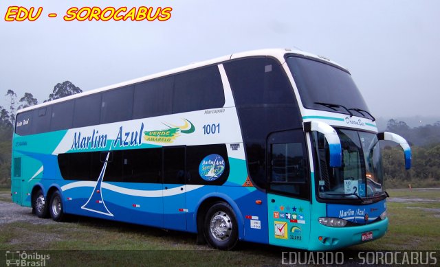 Marlim Azul Turismo 1001 na cidade de São Paulo, São Paulo, Brasil, por EDUARDO - SOROCABUS. ID da foto: 2882903.