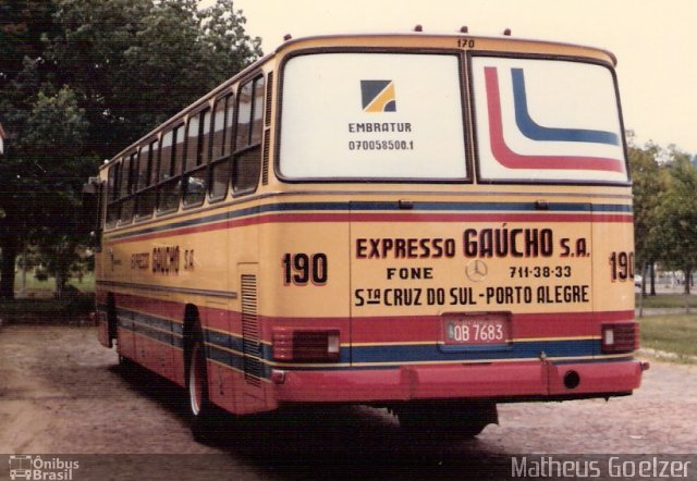 Expresso Gaucho 190 na cidade de Santa Cruz do Sul, Rio Grande do Sul, Brasil, por Matheus Goelzer. Número da foto: #2882371.