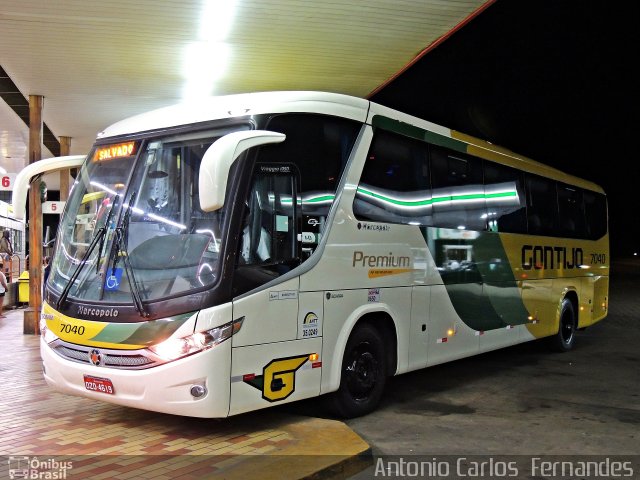 Empresa Gontijo de Transportes 7040 na cidade de João Monlevade, Minas Gerais, Brasil, por Antonio Carlos Fernandes. Número da foto: #2924581.