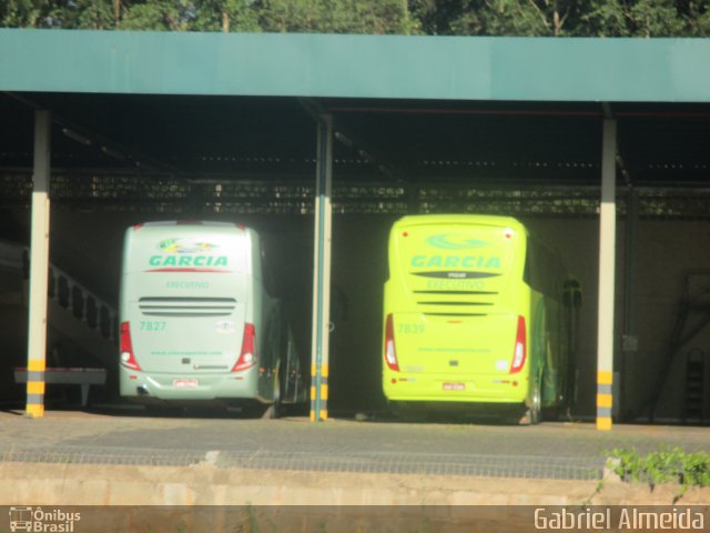Viação Garcia 7839 na cidade de Ourinhos, São Paulo, Brasil, por Gabriel Almeida. Número da foto: #2924970.