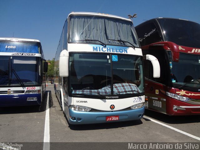 Michelon Turismo 2210 na cidade de Aparecida, São Paulo, Brasil, por Marco Antonio da Silva. Número da foto: #2925773.