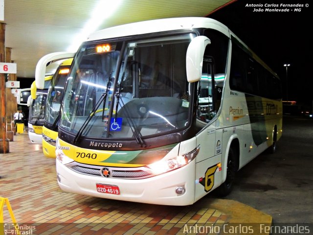 Empresa Gontijo de Transportes 7040 na cidade de João Monlevade, Minas Gerais, Brasil, por Antonio Carlos Fernandes. Número da foto: #2924475.