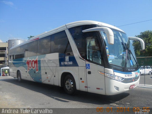 Auto Viação 1001 RJ 108.260 na cidade de Rio de Janeiro, Rio de Janeiro, Brasil, por Andrea Yule Carvalho. ID da foto: 2924559.