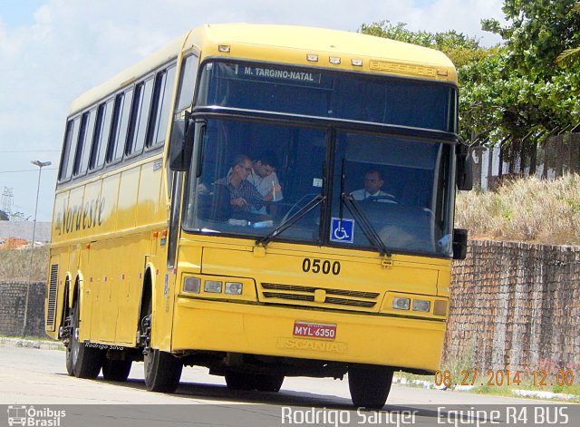 Viação Nordeste 0500 na cidade de Natal, Rio Grande do Norte, Brasil, por Rodrigo S. G Busólogo do Brasil. Número da foto: #2924501.