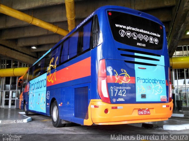 Viação Piracicabana 1742 na cidade de São Paulo, São Paulo, Brasil, por Matheus Barreto de Souza. Número da foto: #2923941.