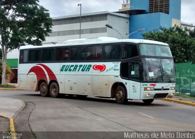 Eucatur - Empresa União Cascavel de Transportes e Turismo 3215 na cidade de São Paulo, São Paulo, Brasil, por Matheus de Melo Bento. ID da foto: 2925606.