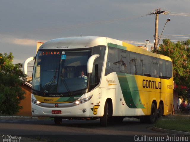Empresa Gontijo de Transportes 18185 na cidade de Araxá, Minas Gerais, Brasil, por Guilherme Antonio. Número da foto: #2926158.