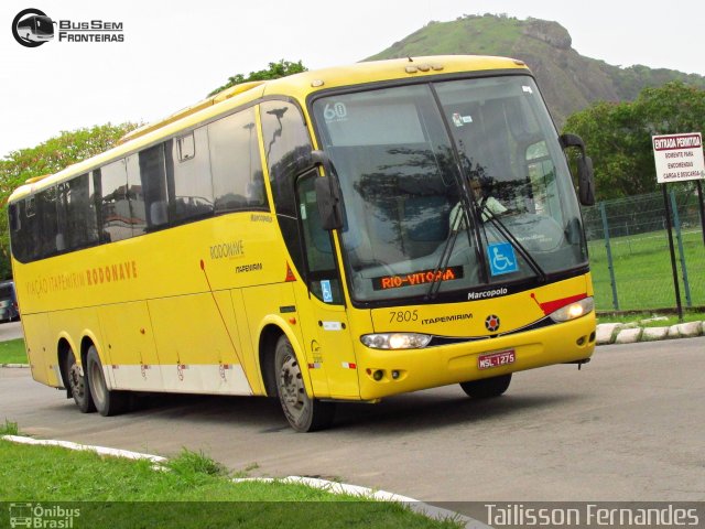 Viação Itapemirim 7805 na cidade de Vitória, Espírito Santo, Brasil, por Tailisson Fernandes. Número da foto: #2928211.