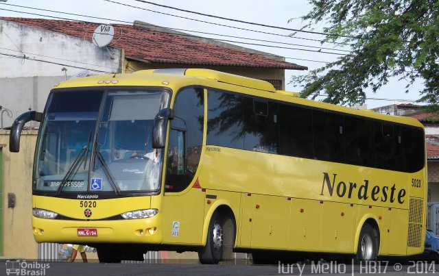 Viação Nordeste 5020 na cidade de Natal, Rio Grande do Norte, Brasil, por Iury  Mello. ID da foto: 2928077.