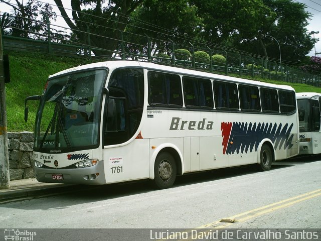 Breda Transportes e Serviços 1761 na cidade de São Bernardo do Campo, São Paulo, Brasil, por Luciano David de Carvalho Santos. Número da foto: #2927313.