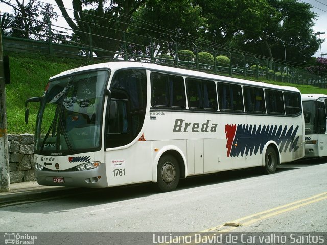 Breda Transportes e Serviços 1761 na cidade de São Bernardo do Campo, São Paulo, Brasil, por Luciano David de Carvalho Santos. ID da foto: 2927313.