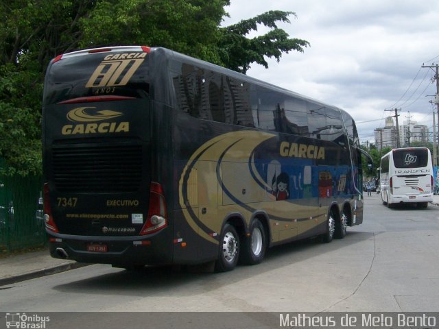 Viação Garcia 7347 na cidade de São Paulo, São Paulo, Brasil, por Matheus de Melo Bento. Número da foto: #2927076.