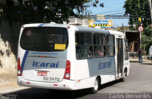 Icaraí Auto Transportes SG 54.112 na cidade de São Gonçalo, Rio de Janeiro, Brasil, por Carlos Bernardes. ID da foto: 2929286.