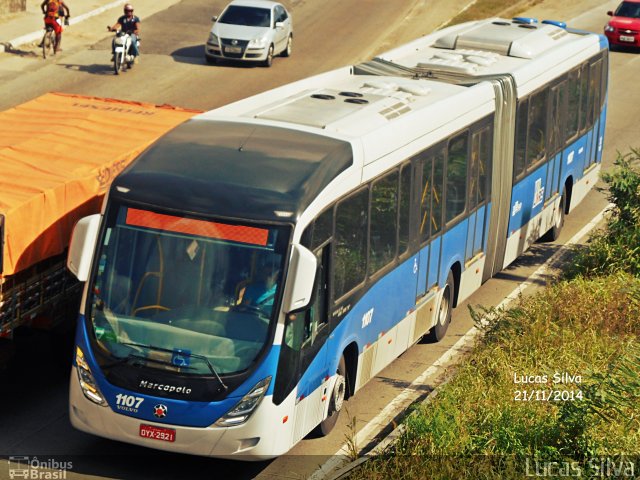 Cidade Alta Transportes 1.107 na cidade de Recife, Pernambuco, Brasil, por Lucas Silva. ID da foto: 2930227.