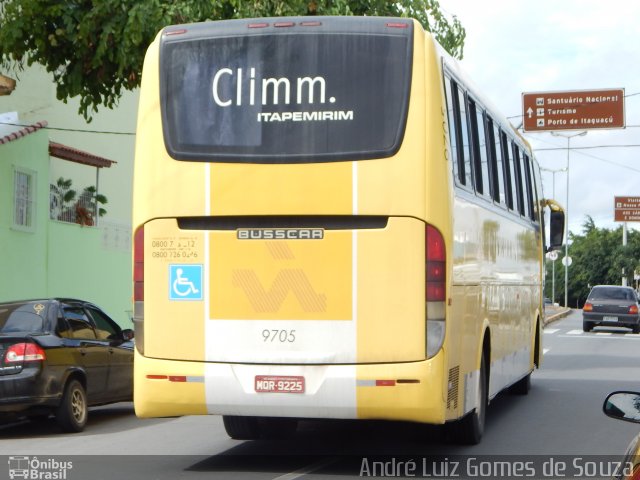 Viação Itapemirim 9705 na cidade de Aparecida, São Paulo, Brasil, por André Luiz Gomes de Souza. ID da foto: 2930099.