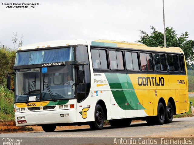 Empresa Gontijo de Transportes 11465 na cidade de João Monlevade, Minas Gerais, Brasil, por Antonio Carlos Fernandes. Número da foto: #2929473.