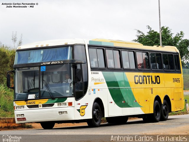 Empresa Gontijo de Transportes 11465 na cidade de João Monlevade, Minas Gerais, Brasil, por Antonio Carlos Fernandes. ID da foto: 2929473.