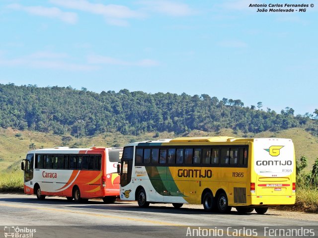 Empresa Gontijo de Transportes 11365 na cidade de João Monlevade, Minas Gerais, Brasil, por Antonio Carlos Fernandes. ID da foto: 2929447.