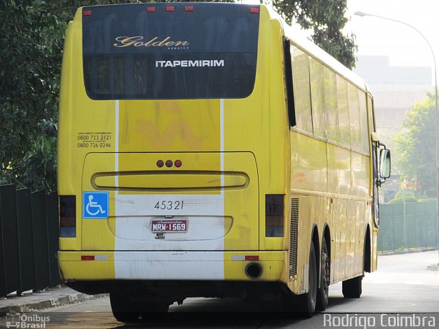 Viação Itapemirim 45321 na cidade de São Paulo, São Paulo, Brasil, por Rodrigo Coimbra. ID da foto: 2930355.