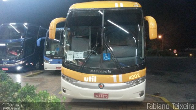 UTIL - União Transporte Interestadual de Luxo 4002 na cidade de Ribeirão Vermelho, Minas Gerais, Brasil, por Fabiano Teixeira. Número da foto: #2930968.