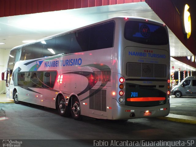 Nambei Turismo 701 na cidade de Guaratinguetá, São Paulo, Brasil, por Fabio Alcantara. Número da foto: #2929051.