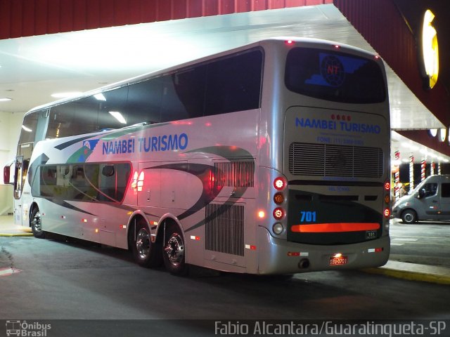 Nambei Turismo 701 na cidade de Guaratinguetá, São Paulo, Brasil, por Fabio Alcantara. ID da foto: 2929051.