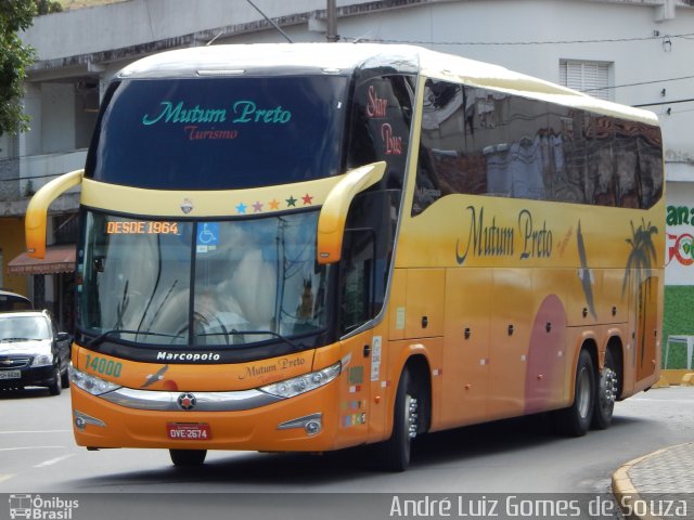 Viação Mutum Preto 14000 na cidade de Aparecida, São Paulo, Brasil, por André Luiz Gomes de Souza. ID da foto: 2933407.