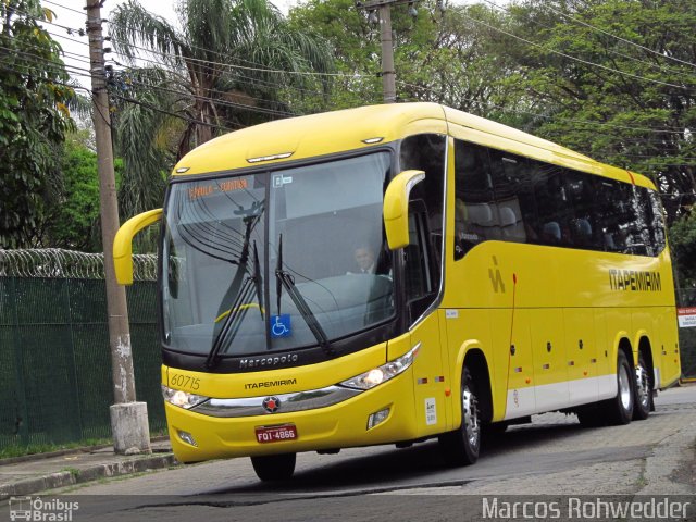 Viação Itapemirim 60715 na cidade de São Paulo, São Paulo, Brasil, por Marcos Rohwedder. ID da foto: 2931343.