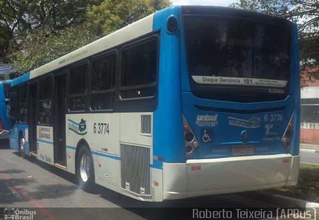 Viação Paratodos > São Jorge > Metropolitana São Paulo > Mobibrasil 6 3774 na cidade de São Paulo, São Paulo, Brasil, por Roberto Teixeira. Número da foto: #2933244.