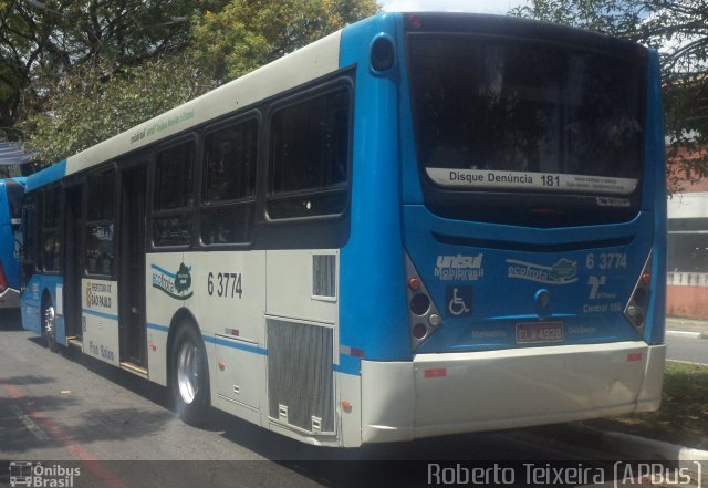 Viação Paratodos > São Jorge > Metropolitana São Paulo > Mobibrasil 6 3774 na cidade de São Paulo, São Paulo, Brasil, por Roberto Teixeira. ID da foto: 2933244.