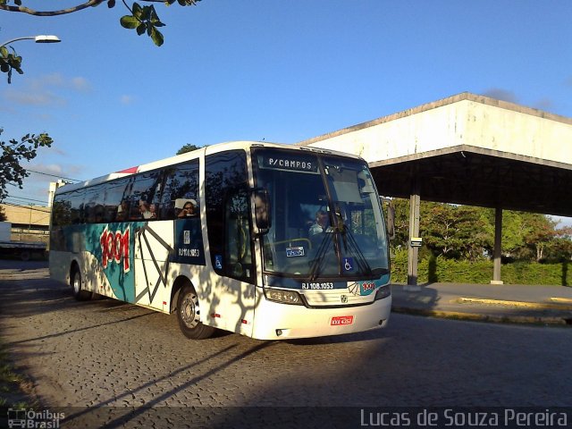 Auto Viação 1001 RJ 108.1053 na cidade de Campos dos Goytacazes, Rio de Janeiro, Brasil, por Lucas de Souza Pereira. ID da foto: 2933713.