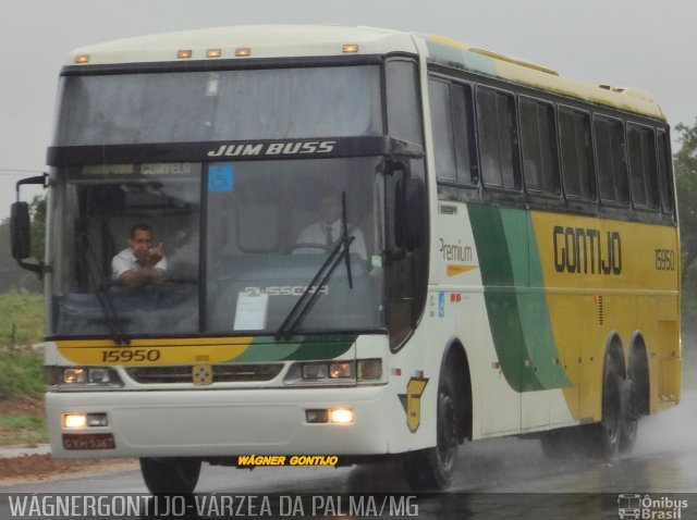 Empresa Gontijo de Transportes 15950 na cidade de Várzea da Palma, Minas Gerais, Brasil, por Wágner  Gontijo. ID da foto: 2934732.