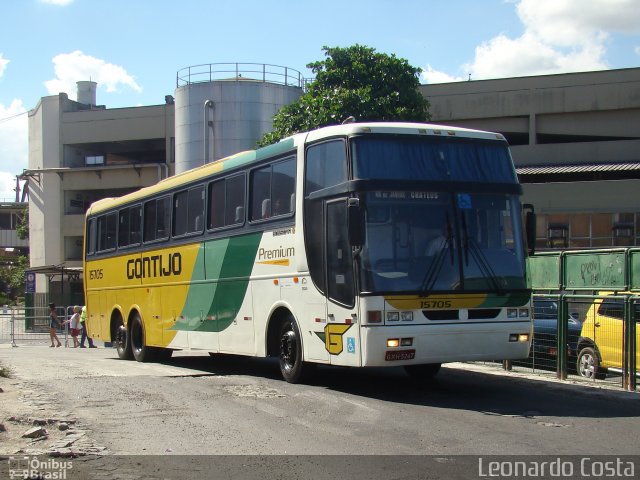 Empresa Gontijo de Transportes 15705 na cidade de Rio de Janeiro, Rio de Janeiro, Brasil, por Leonardo Costa. ID da foto: 2933771.