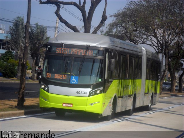 Urca Auto Ônibus 40533 na cidade de Belo Horizonte, Minas Gerais, Brasil, por Luiz Fernando. ID da foto: 2934533.