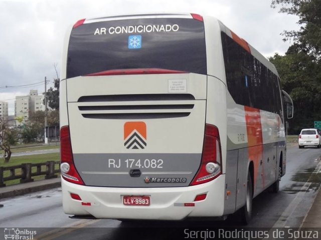 Viação Cidade do Aço RJ 174.082 na cidade de Resende, Rio de Janeiro, Brasil, por Sergio Rodrigues de Souza. ID da foto: 2935297.