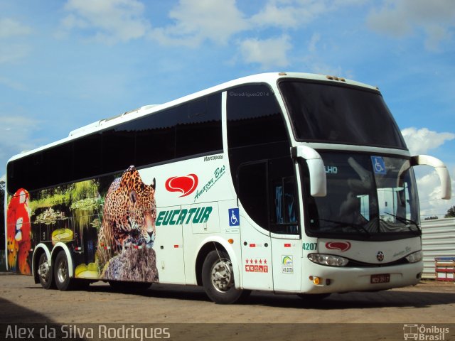 Eucatur - Empresa União Cascavel de Transportes e Turismo 4207 na cidade de Porto Velho, Rondônia, Brasil, por Alex da Silva Rodrigues. Número da foto: #2936007.