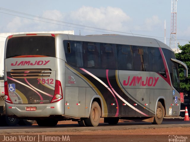 Viação Jam Joy 7912 na cidade de Timon, Maranhão, Brasil, por João Victor. ID da foto: 2934667.