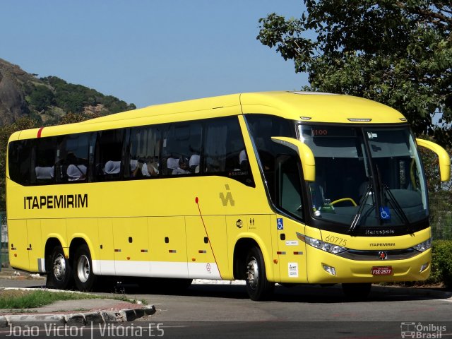 Viação Itapemirim 60775 na cidade de Vitória, Espírito Santo, Brasil, por João Victor. ID da foto: 2936020.