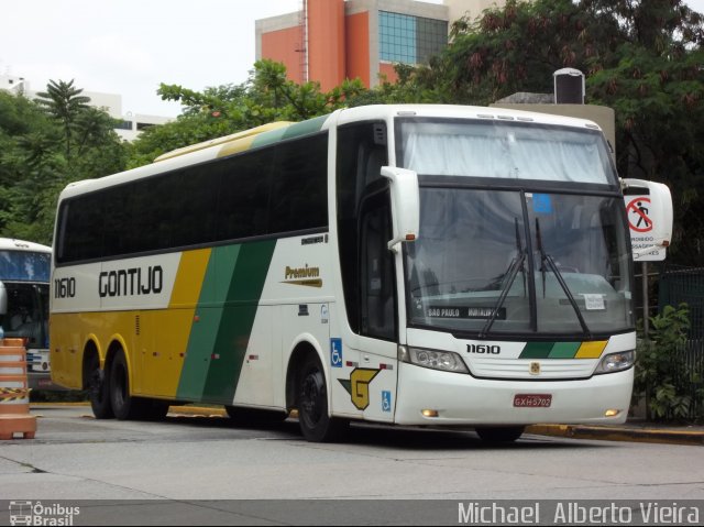 Empresa Gontijo de Transportes 11610 na cidade de São Paulo, São Paulo, Brasil, por Michael  Alberto Vieira. ID da foto: 2934632.