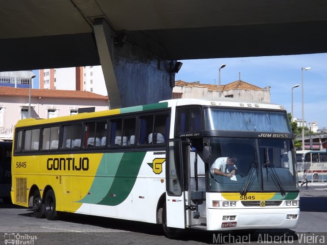 Empresa Gontijo de Transportes 5845 na cidade de Belo Horizonte, Minas Gerais, Brasil, por Michael  Alberto Vieira. ID da foto: 2934274.