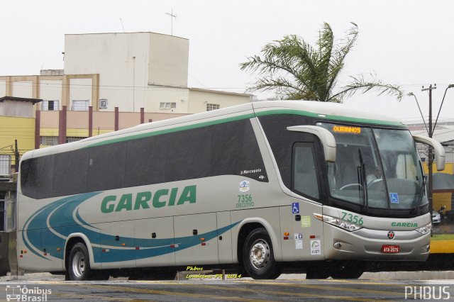 Viação Garcia 7356 na cidade de Londrina, Paraná, Brasil, por Paulo Henrique. ID da foto: 2937471.