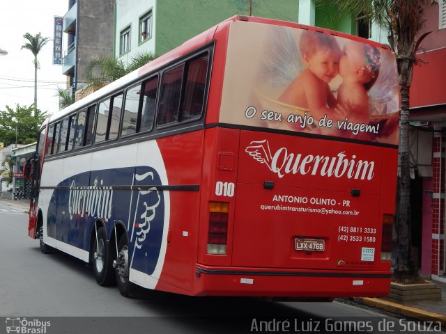 Querubim Transportes e Turismo 010 na cidade de Aparecida, São Paulo, Brasil, por André Luiz Gomes de Souza. ID da foto: 2938205.